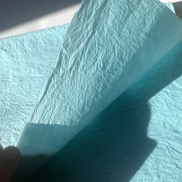 Сrinkled paper, Hanji, Blue